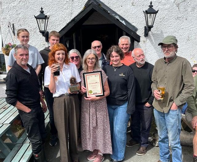 Gwynedd's Railway Inn receives Pub of the Year award
