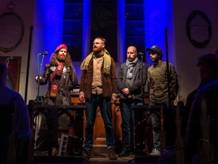 Award-winning indie-folk band launch debut album in Machynlleth