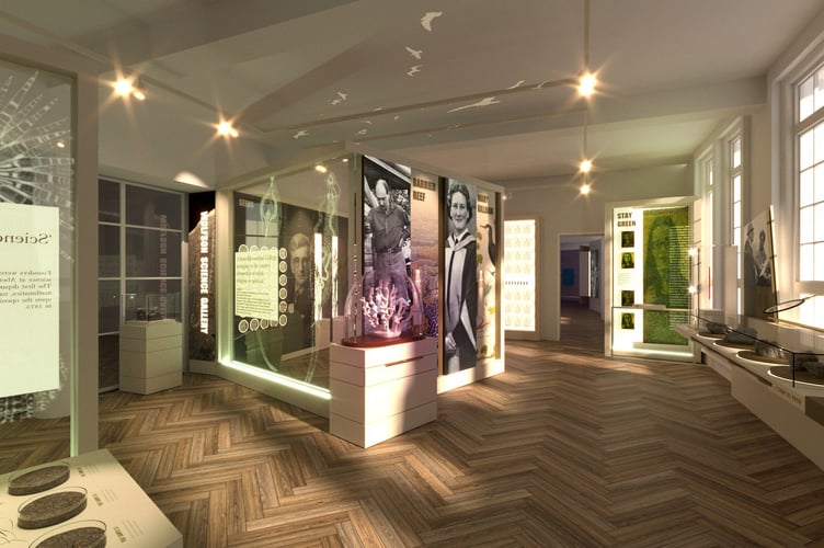 Artist’s impressions of the science centre exhibition.