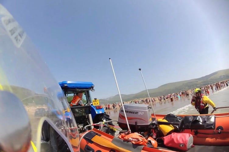 Barmouth RNLI had a busy bank holiday. Photo: Barmouth RNLI