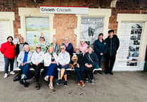 Criccieth railway station unveils wooden steam train and new exhibition