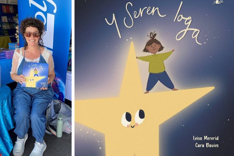 Leisa Mererid a'i llyfr newydd Y Seren Ioga
