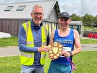 Aberystwyth AC's Gary Wyn Davies leads the way at Llys-y-Fran