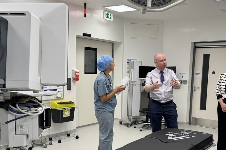 Cabinet Minister for Health and Care visits Prince Philip Hospital