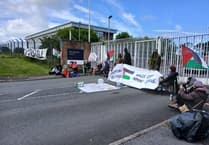 Breaking: Protesters disrupt operations at Welsh MOD site by blocking entry