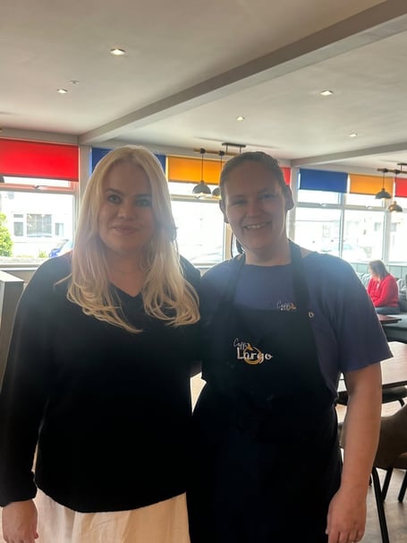 Duffy and Lorna Williams in Caffi Largo. Photo: Caffi Largo