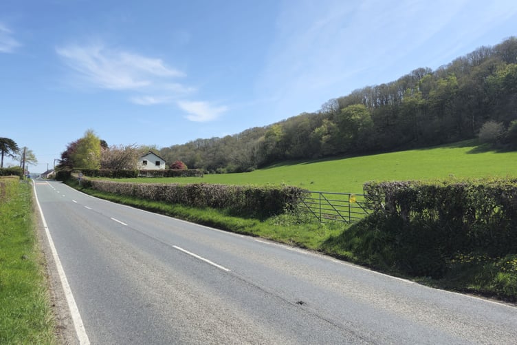 The proposed development site in Llanilar