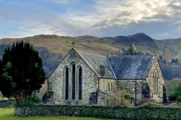 St Mary's Church has been repeatedly repaired, but much of the masonry is medieval.