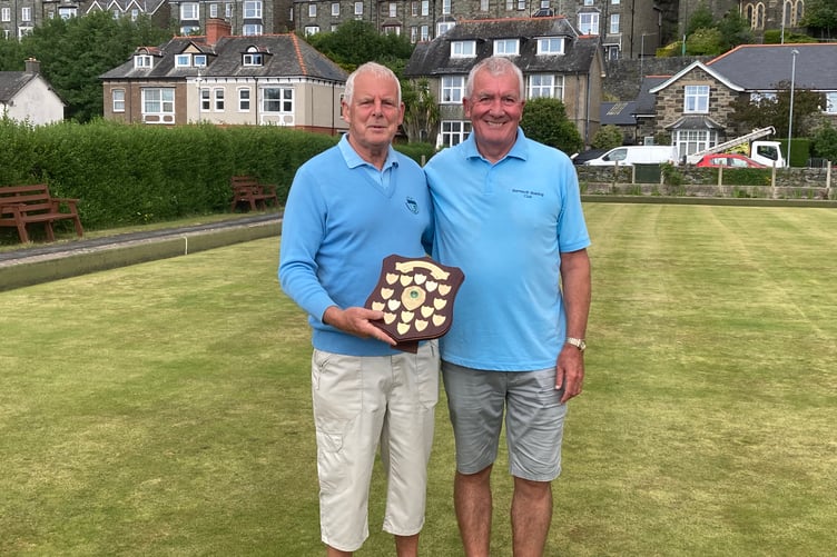 Charles Martin and Andy Norton. Photo: Barmouth Bowling Club