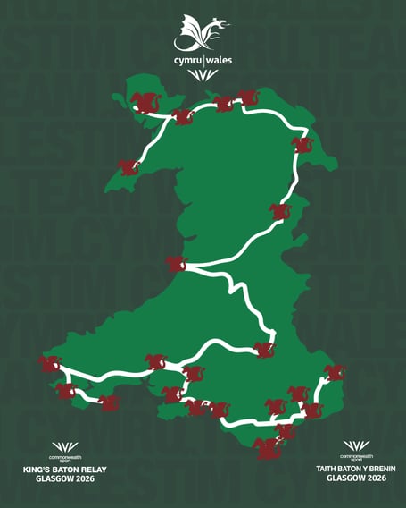 © Team Wales KBR Cymru 2026 - Map Route