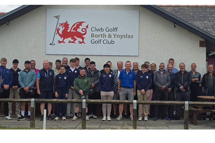 The golfers at Borth & Ynyslas Golf Club