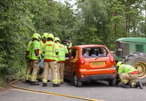 Emergency services stage protest emergency in Aber