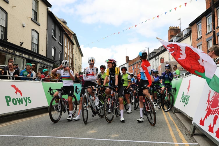 The Lloyds Tour of Britain Women during its last visit to Powys in 2024