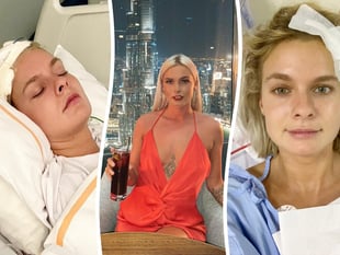 Mez learns to walk again after stroke aged just 26