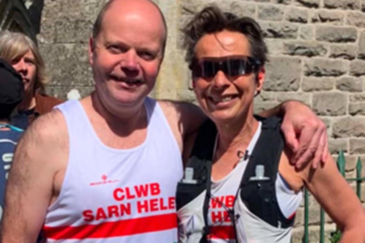 Carwyn Davies and Jane Holmes took on the Offa’s Dyke 15-mile race