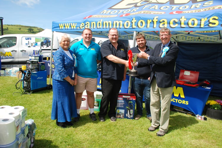 E & M Motor Factors won Best Trade Stand. Photo: Vaughan Griffiths
