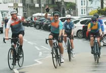 Aberdyfi greets riders after gruelling charity ride