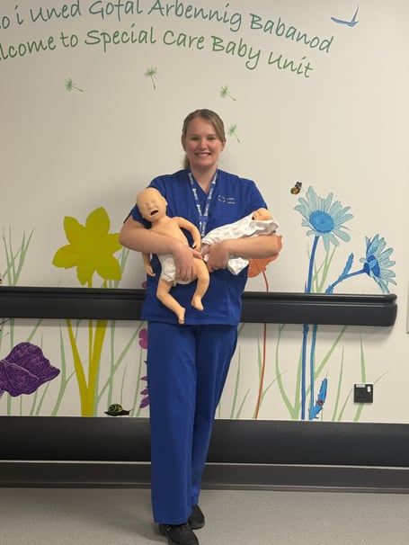 Staff with the manikins