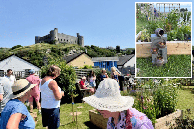 A sensory sanctuary has opened in Harlech’s King George V Community Garden