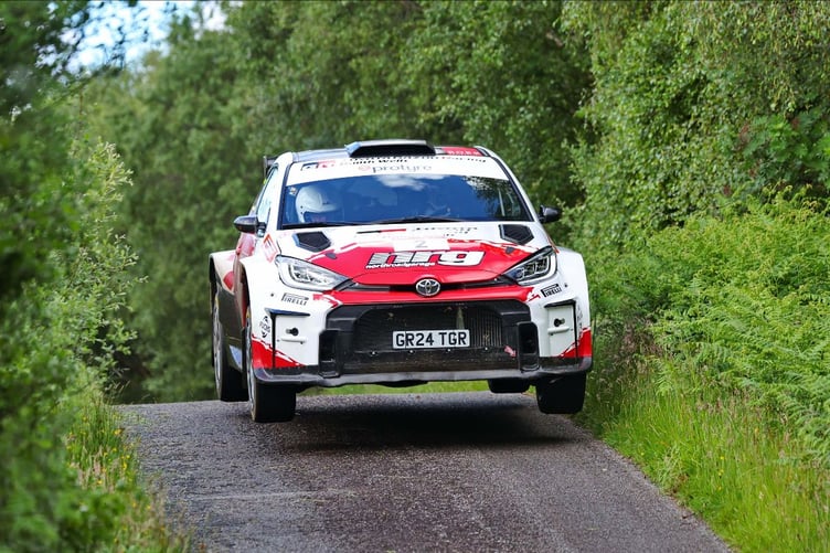 Argyll Rally winner Jason Pritchard