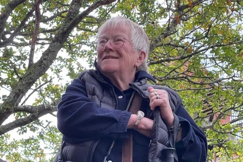 Pat Thynne lives next to Cwm Cynfal and would be affected by the hydroscheme works. Photo: Pat Thynne