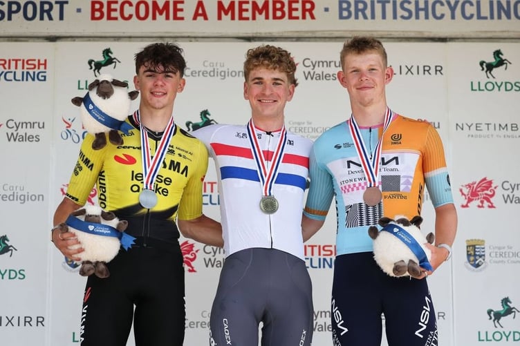 Finlay Tarling on the podium