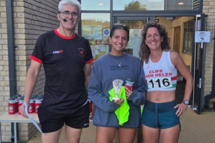 Layla Omar-Davies broke the record at The Dyffryn Aeron 10K