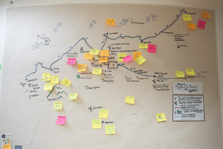 Map of local groups. Photo: Lluniau Lleucu