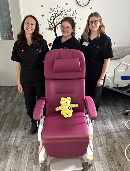 New EEG patient chair