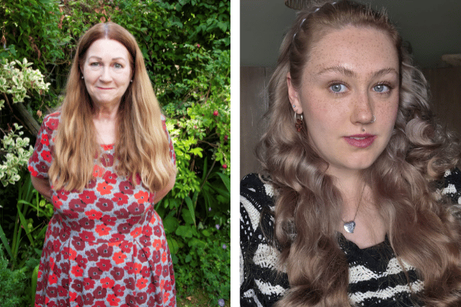 Solicitor Katherine Yates, left, and Rhiannon Evans