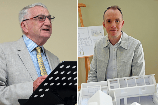 Dr Alan Axford, left, and architectural designer Stuart Ball, right