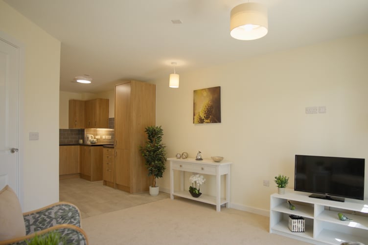 Inside the show home at Hen Bentre Pwylaidd