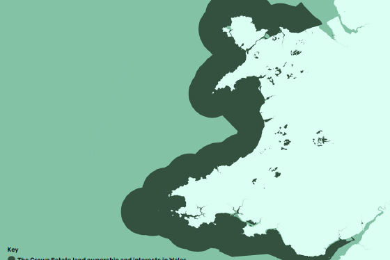 The Crown Estate land ownership and interests in Wales