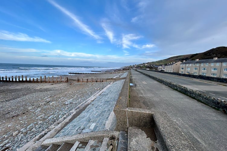 Barmouth Town Council issued this picture with their strong objection to flood defence plans