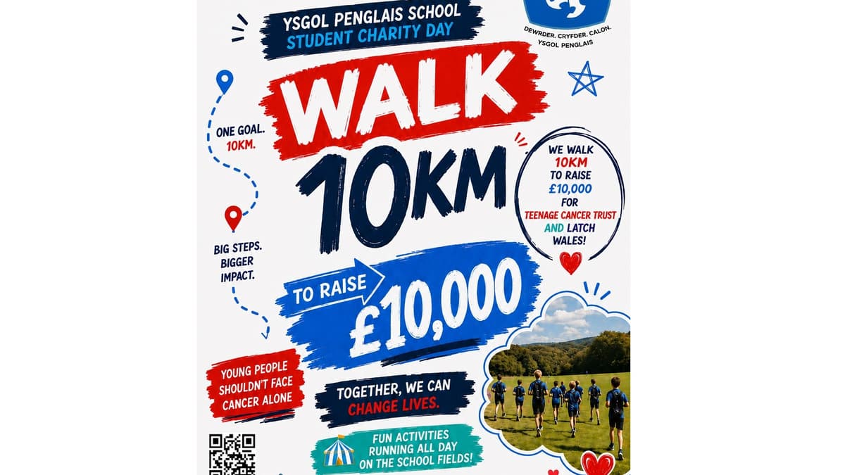 Penglais aims to raise £10,000 for cancer charities