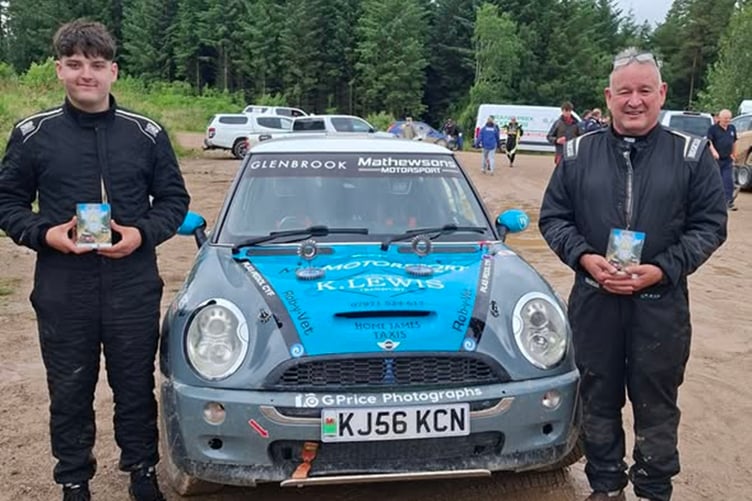 Henri Cynwyl and Dilwyn John at the Greystoke Stages Rally