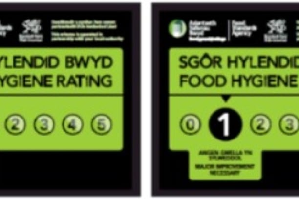 All inspected outlets must display their food hygiene rating.