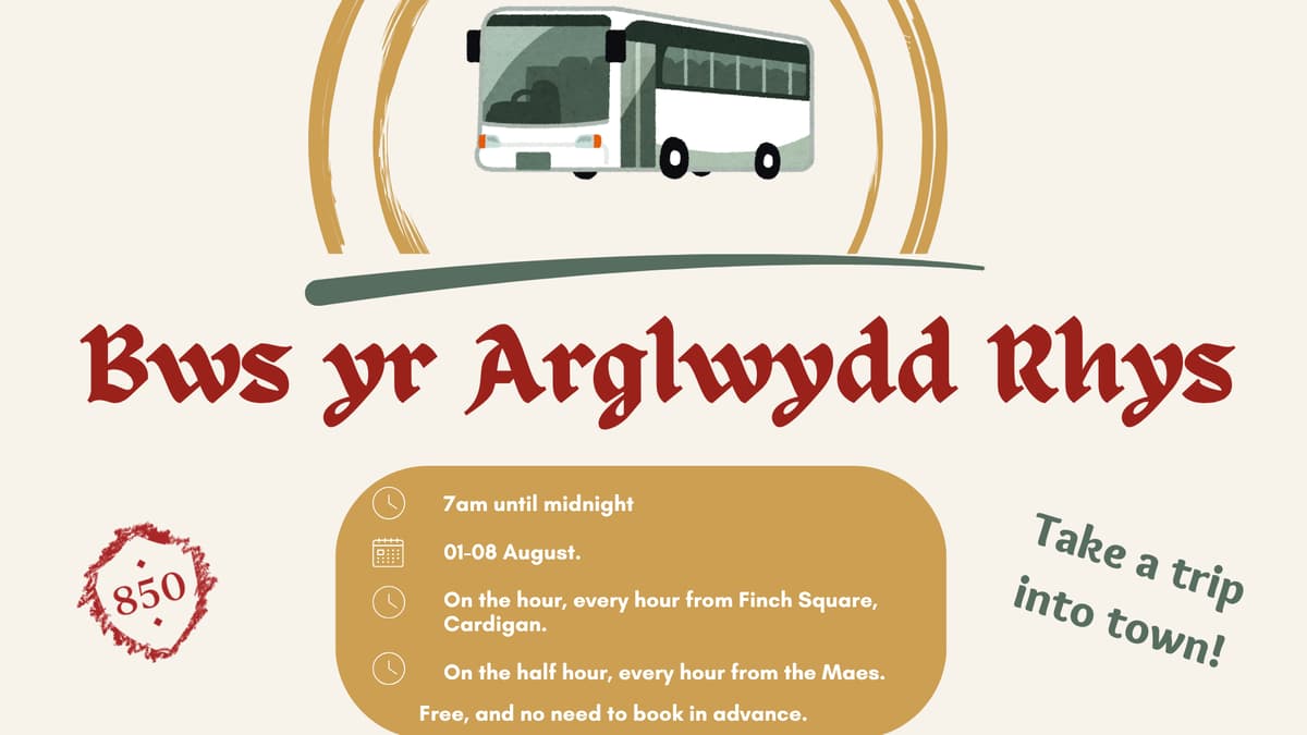 Ceredigion council to fund free bus to Eisteddfod