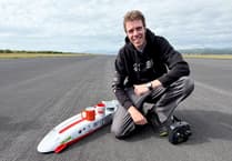 Llanbedr sees new world record as remote control car hits 256mph