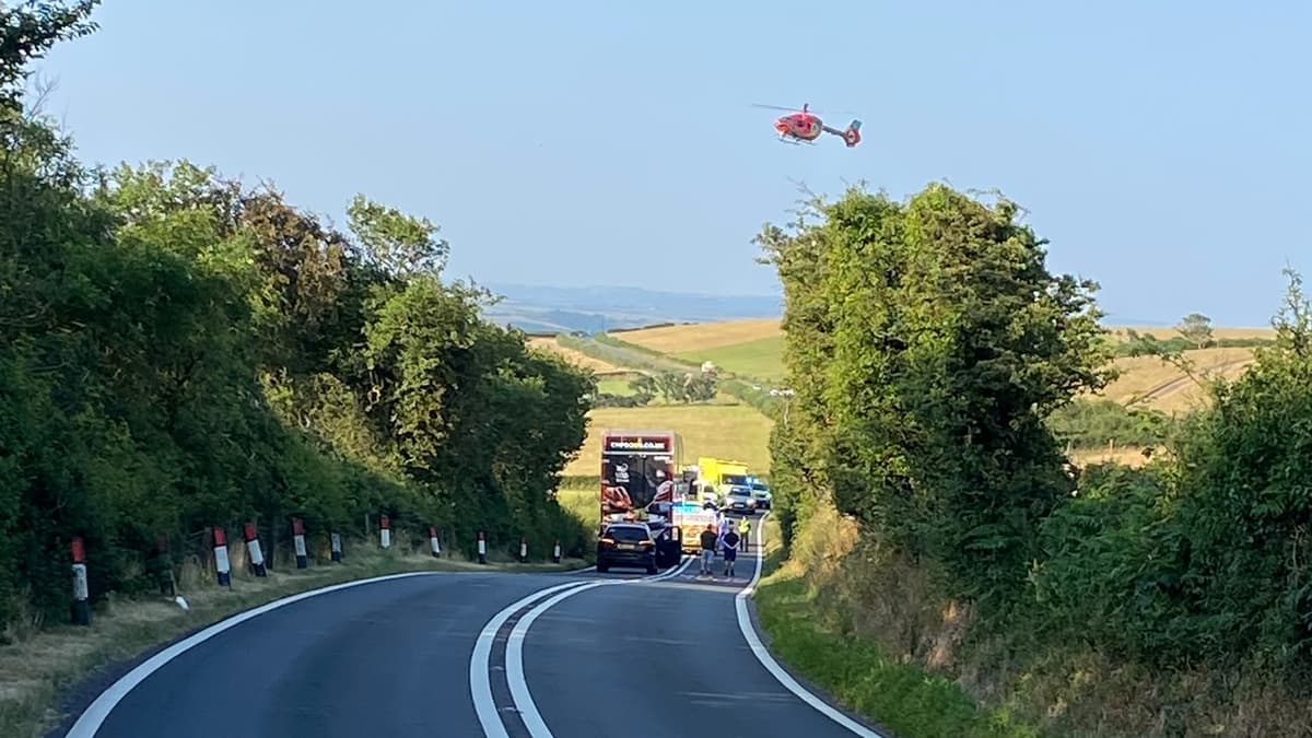 Motorcyclist sustains life-threatening injuries in early morning crash