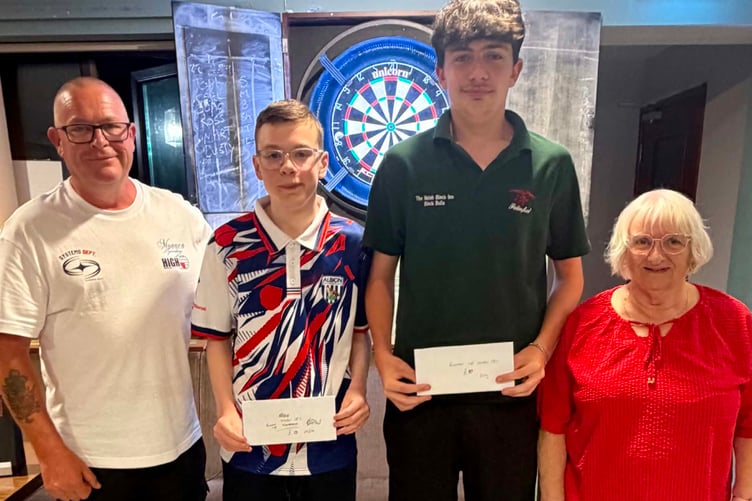 Furthest under 18s Alfie Englington and Olly Richards