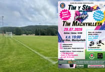 Machynlleth footballers face a team of stars in a charity match