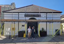 Mural work begins on Aberystwyth market hall