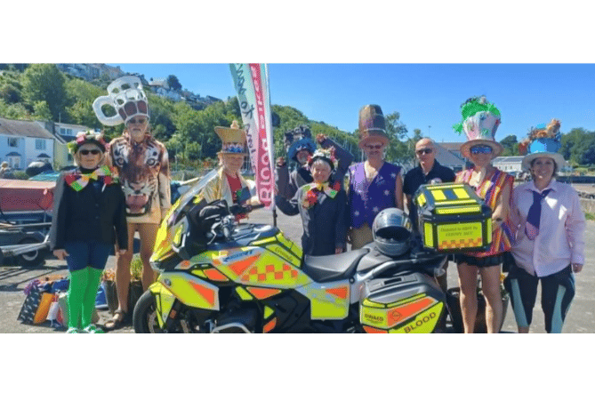 Criccieth Starlight Players and Blood Bikes Wales