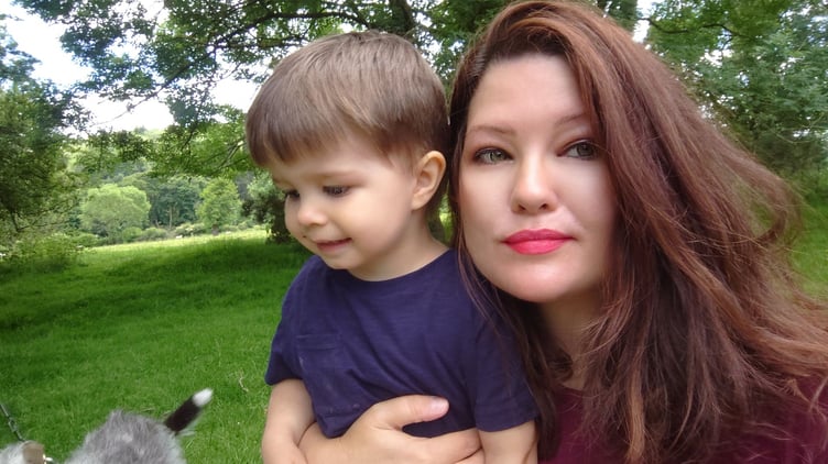 Poet Jemma L. King and her son, Solomon