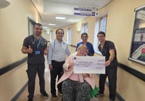 Wendy's scoot raises money for respiratory unit at Bronglais