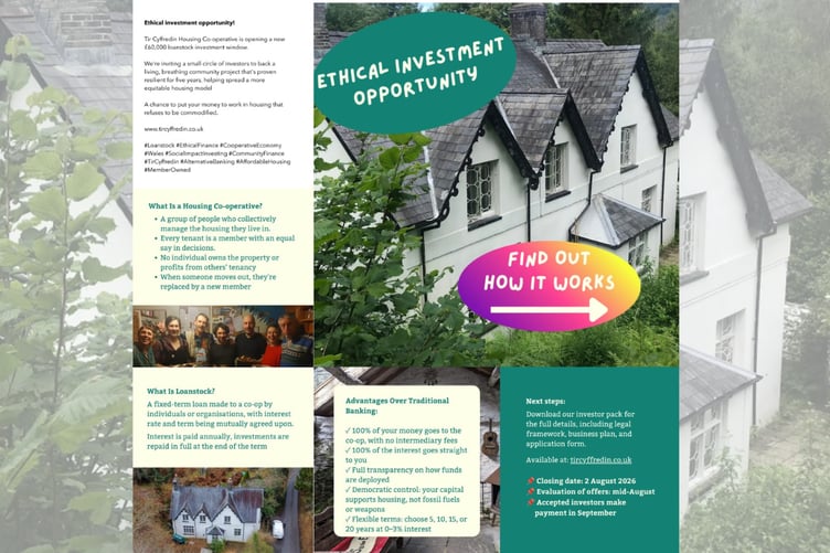 Instead of gaining a loan from a bank, the co-op is seeking investment from the community.