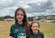 Young Aber cricketers Nia and Cadi shine in Pontarddulais