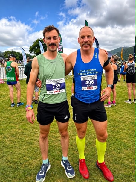 Owain Rowlands and Richard Anthony at Ras yr Wyddfa