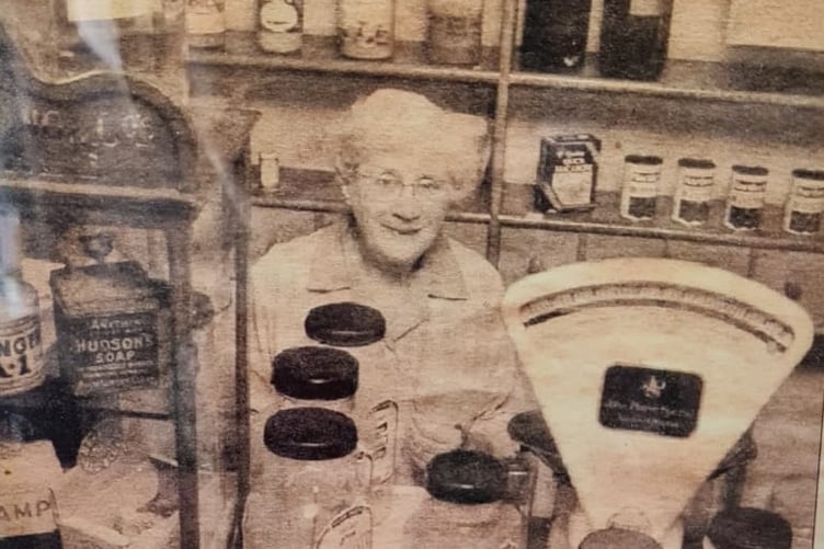 The store Cemmaes has been run since 1922, originally as an 'emporium' store run by Abraham Meurig Hughes and Derwena Mair Hughes, who ran it for 73 years as a family business. Photo: Tŷ Cemaes